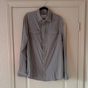 Bonobos Men's Gray Casual Button-Down Shirt